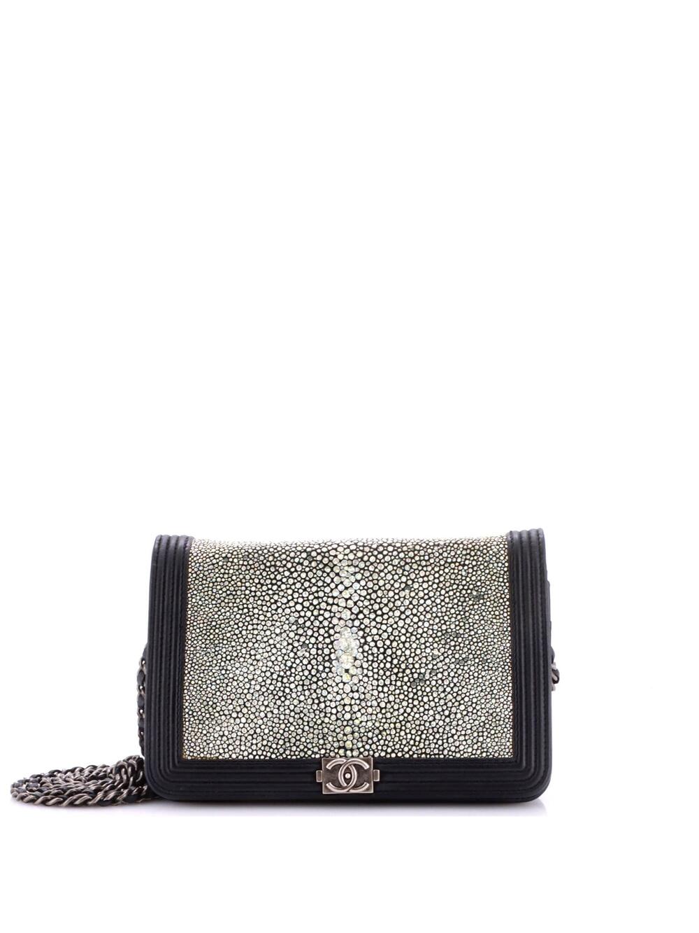 Chanel Boy Wallet On Chain Stingray #350882C30B